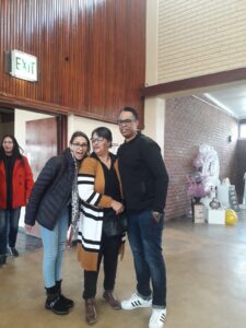 Nathan and Cleo with a friend